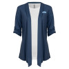 Thumbnail image for  Womens Navy Drape Front Cardigan Sweater 