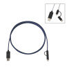 Thumbnail image for  3 in 1 10 ft. Braided Navy Charging Cable