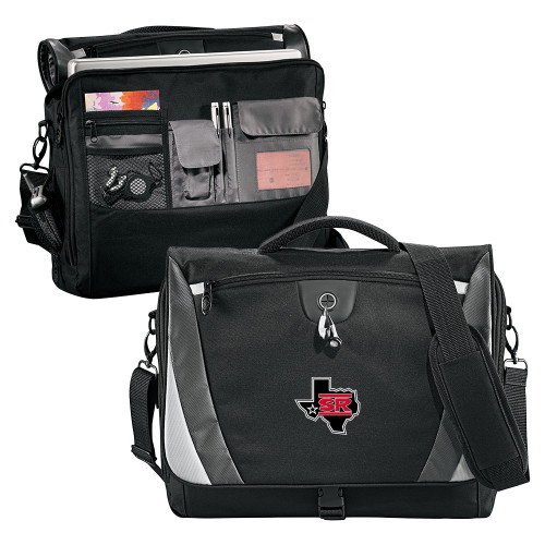 Sul Ross Black/Grey Slope Computer Messenger Bag