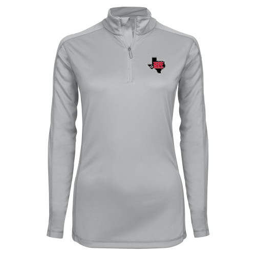  Syntrel Womens Platinum Interlock 1/4 Zip - Primary Mark