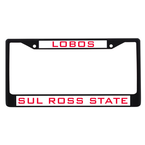  Metal License Plate Frame in Black - Mascot