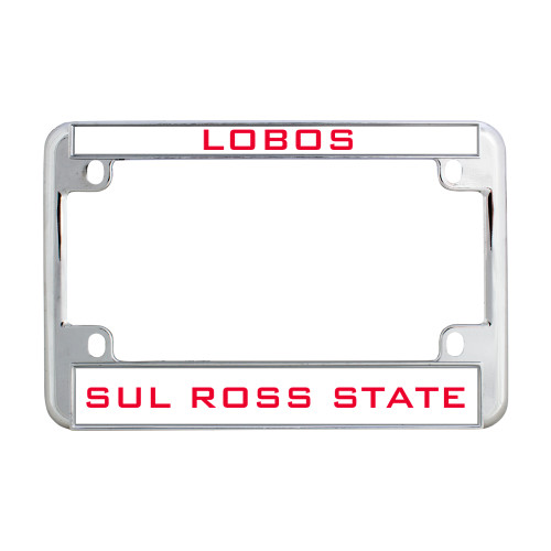  Metal Motorcycle License Plate Frame in Chrome - Mascot