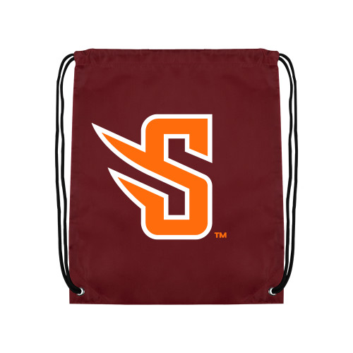  Maroon Drawstring Backpack - S