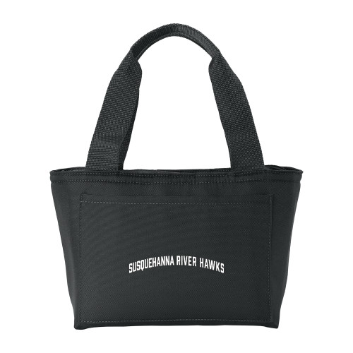  Insulated Black Lunch Tote - Collegiate Arched