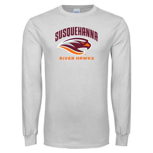  White Long Sleeve T Shirt - Primary Mark