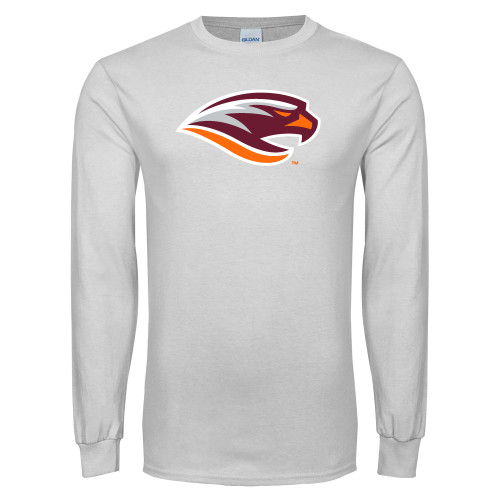  White Long Sleeve T Shirt - River Hawk