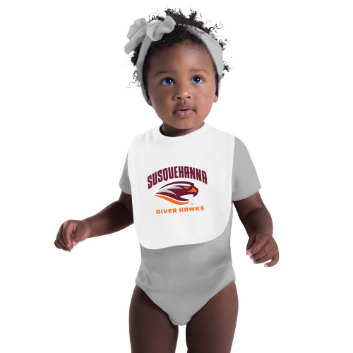  White Baby Bib - Primary Mark