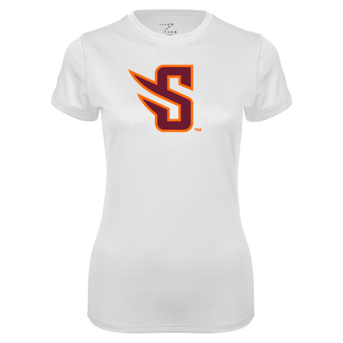  Womens White Performance Tee - S