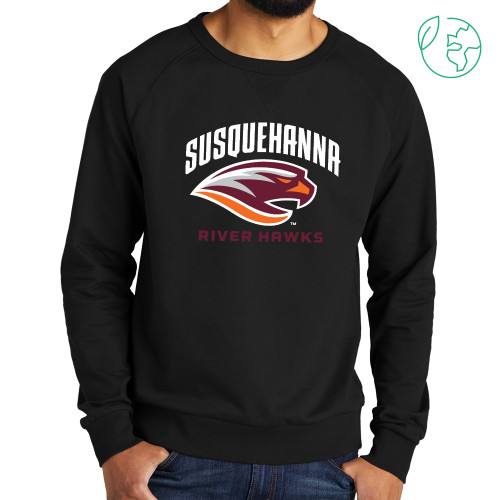  Allmade Black Organic French Terry Crewneck Sweatshirt - S