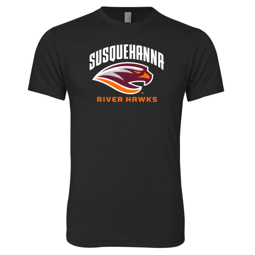  Next Level Black Triblend Tee - Primary Mark