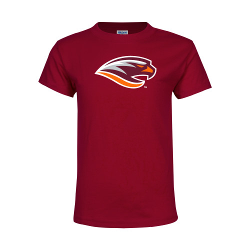  Youth Maroon T Shirt - River Hawk