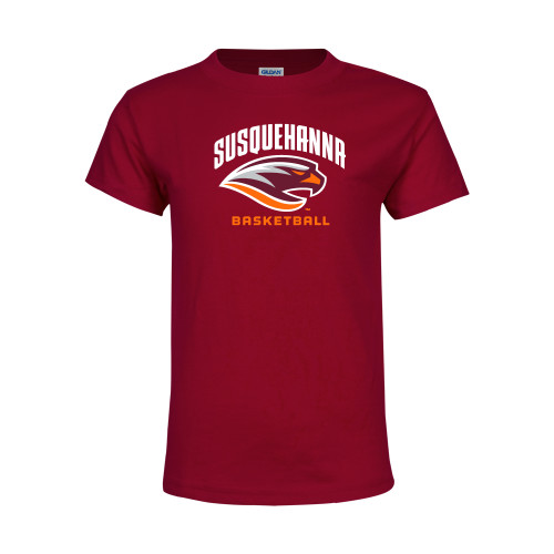  Youth Maroon T Shirt - Basketball