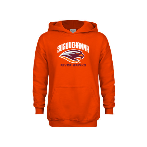  Youth Orange Fleece Hoodie - Primary Mark