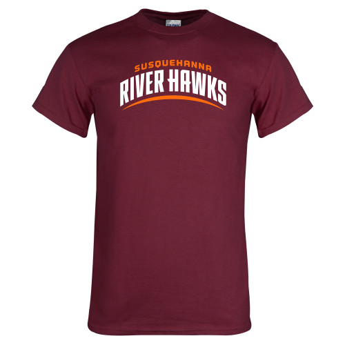  Maroon T Shirt - Arched River Hawks