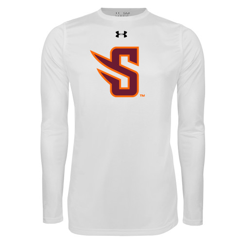  Under Armour White Long Sleeve Tech Tee - S