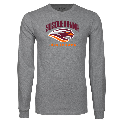  Grey Long Sleeve T Shirt - Primary Mark