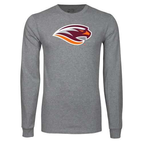  Grey Long Sleeve T Shirt - River Hawk