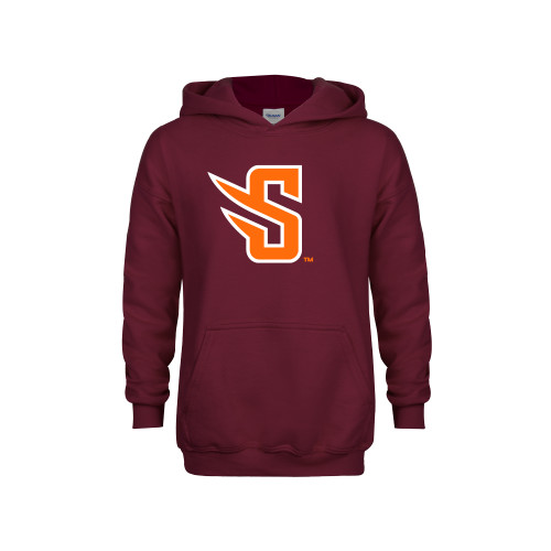  Youth Maroon Fleece Hoodie - S