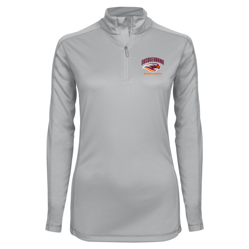  Syntrel Womens Platinum Interlock 1/4 Zip - Primary Mark