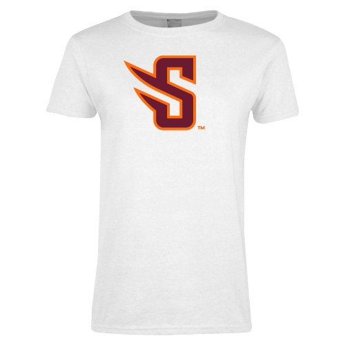 Womens White Short Sleeve Tee - S