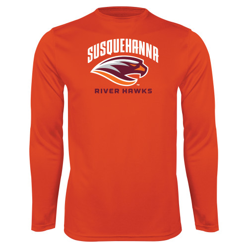  Orange Performance Long Sleeve Shirt - Primary Mark