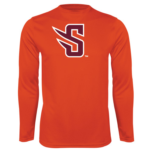  Orange Performance Long Sleeve Shirt - S