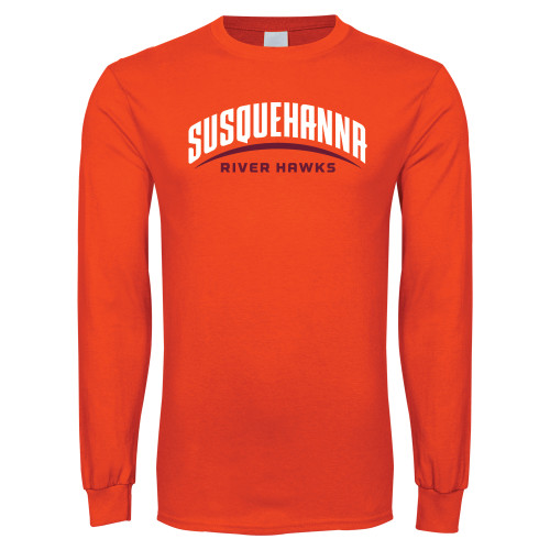  Orange Long Sleeve T-Shirt - Arched Susquehanna
