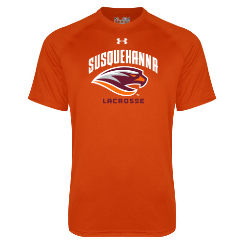  Under Armour Orange Tech Tee - Lacrosse
