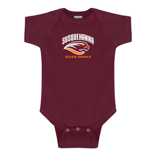  Maroon Infant Onesie - Primary Mark