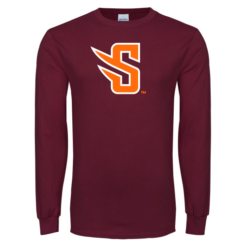  Maroon Long Sleeve T-Shirt - S
