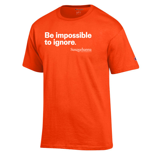  Champion Orange T Shirt - SU Be Impossible To Ignore