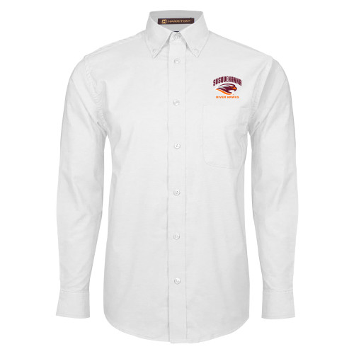  White Oxford Long Sleeve Shirt - Primary Mark