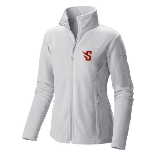  Columbia Womens Full Zip White Fleece Jacket - S