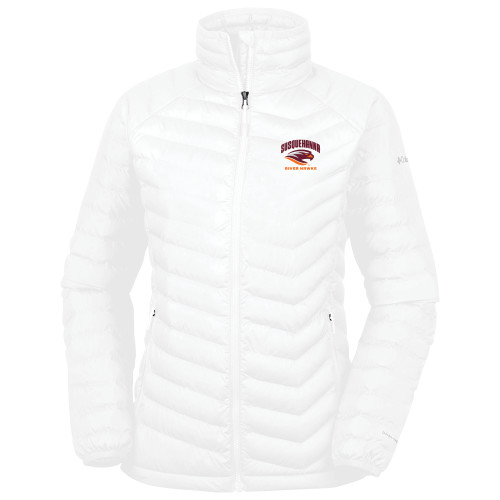  Columbia Womens White Powder Lite Jacket - Primary Mark