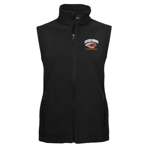 Black Fleece Full Zip Vest - Primary Mark