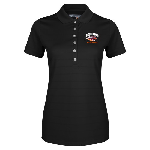  Callaway Womens Black Opti Vent Polo - Primary Mark