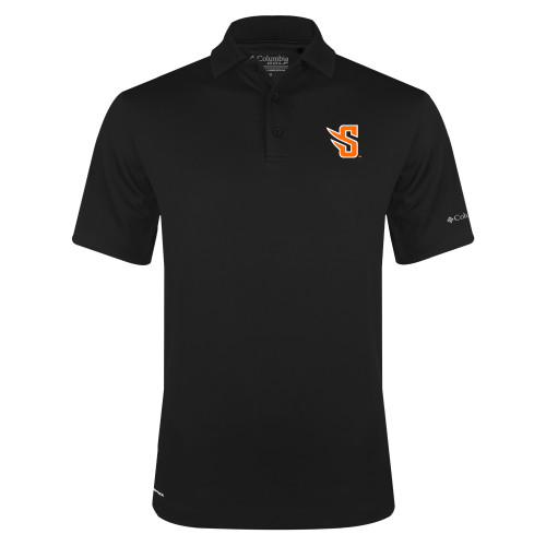  Columbia Black Omni Wick Drive Polo - S