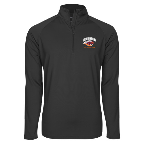  Sport Tek Charcoal Sport Wick Stretch 1/2 Zip Pullover - Primary Mark
