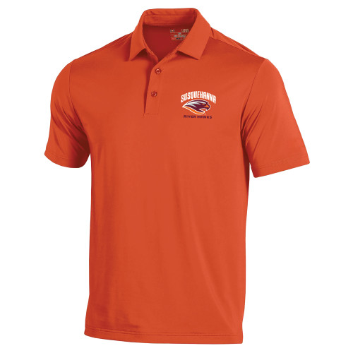  Under Armour Orange Performance Polo - Primary Mark