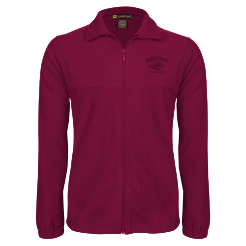  Maroon Fleece Full Zip Jacket - Primary Mark