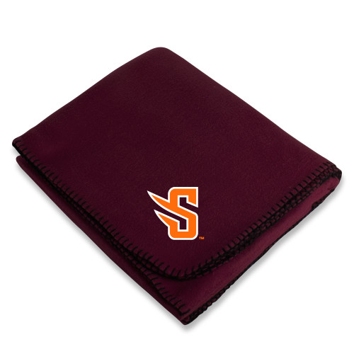  Maroon Arctic Fleece Blanket - S