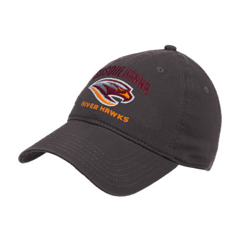  Charcoal Unstructured Adjustable Low Profile Hat - Primary Mark