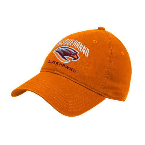  Orange Unstructured Adjustable Low Profile Hat - Primary Mark