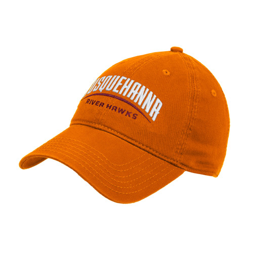  Orange Unstructured Adjustable Low Profile Hat - Arched Susquehanna