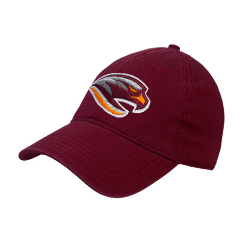  Maroon Unstructured Adjustable Low Profile Hat - River Hawk