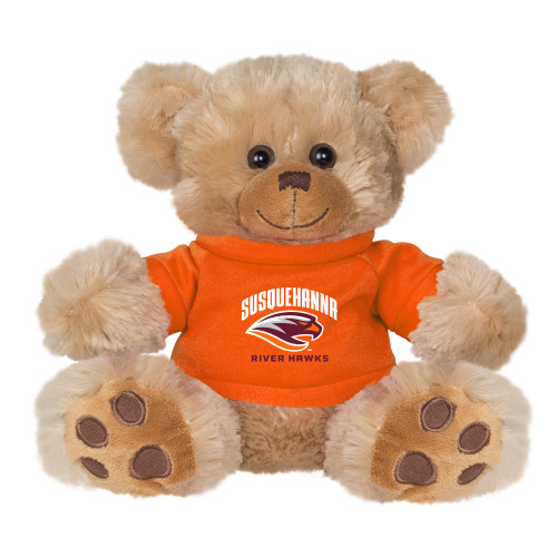  Plush Big Paw 8 1/2 inch Brown Bear w/Orange Shirt - Primary Mark