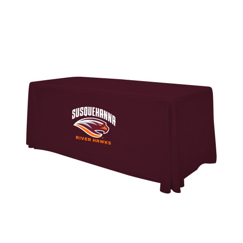  Maroon 6 foot Table Throw - Primary Mark