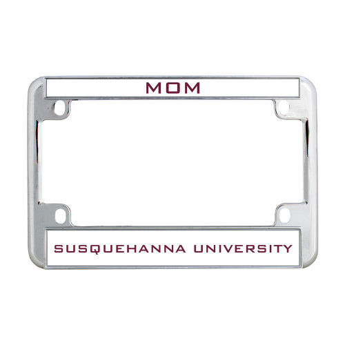  Metal Motorcycle License Plate Frame in Chrome - Mom