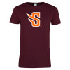 Thumbnail image for  Womens Maroon Short Sleeve Tee
