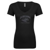 Thumbnail image for  Next Level Womens Black Ideal V Tee